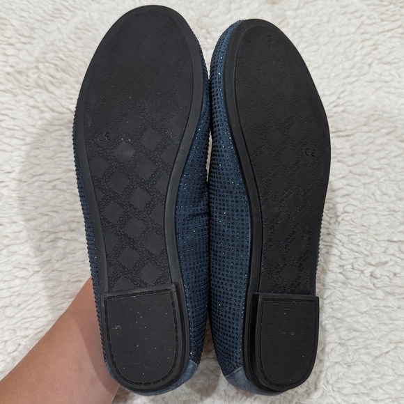 Vionic Womens Willow Ballet Flats Navy Sparkle Slip On Round Toe Sz 10 Rhineston - Picture 9 of 11